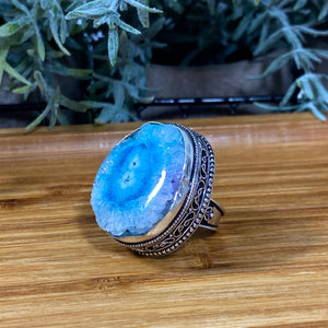 Solar Quartz Ring ~ Size 7.5