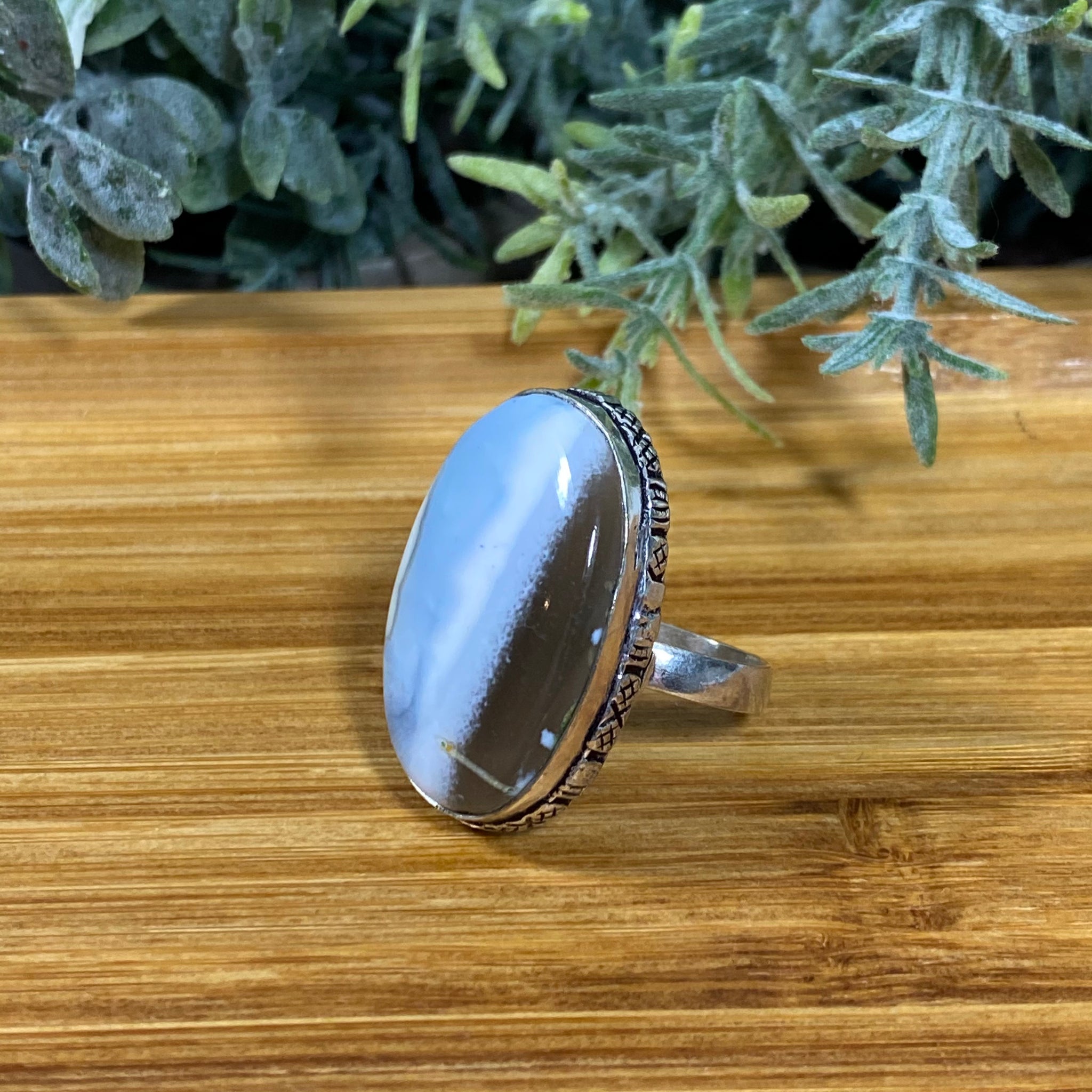 Owyhee Blue Opal Ring ~ Size 7