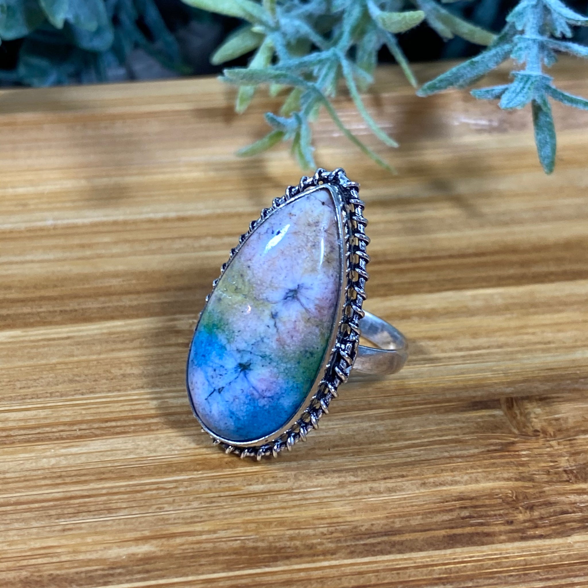 Solar Quartz Rainbow Ring ~ Size 9