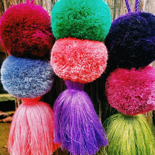 Large Double Round Poms