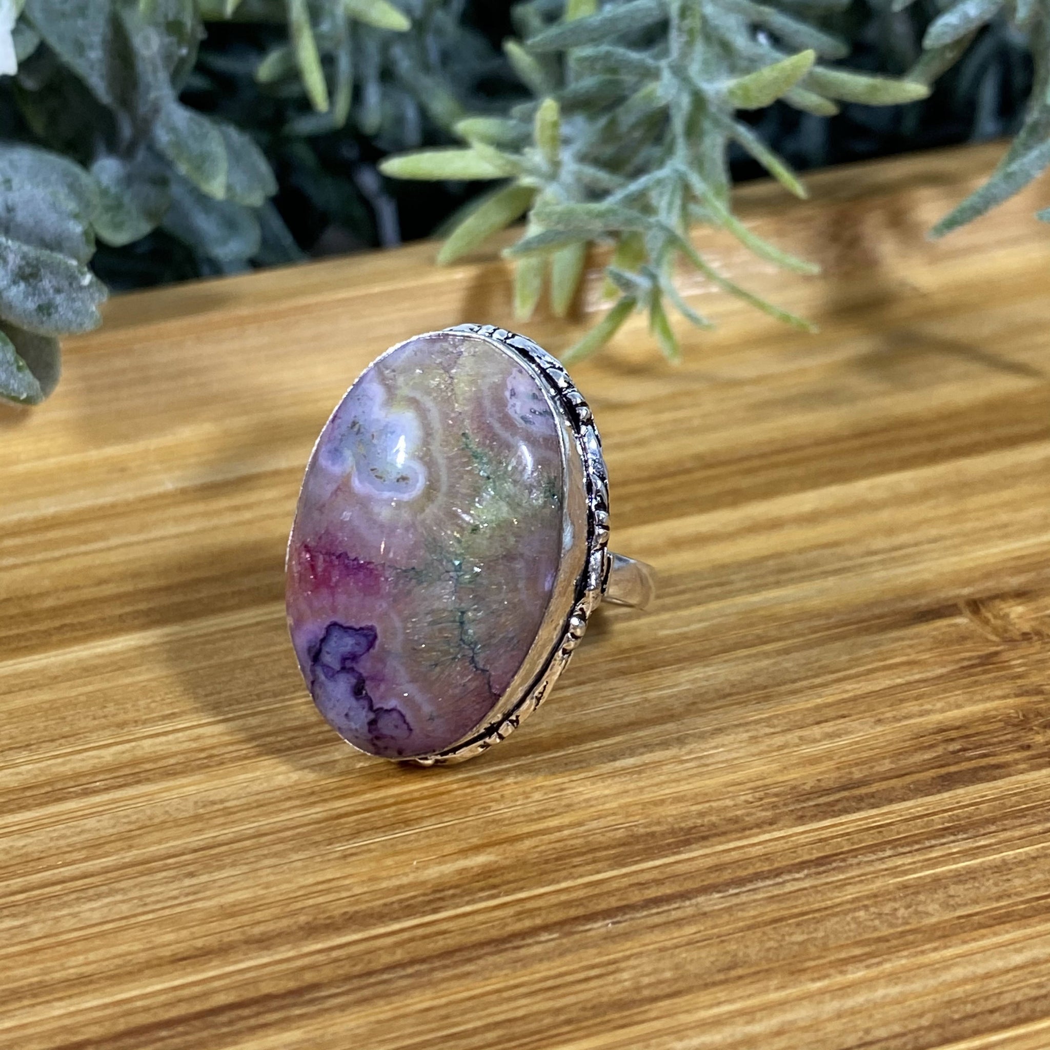Solar Quartz Rainbow Ring ~ Size 6