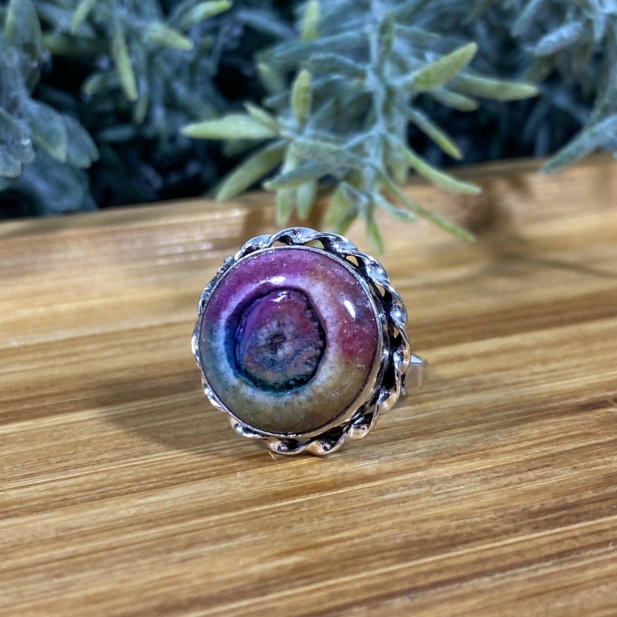 Solar Quartz Rainbow Ring ~ Size 7