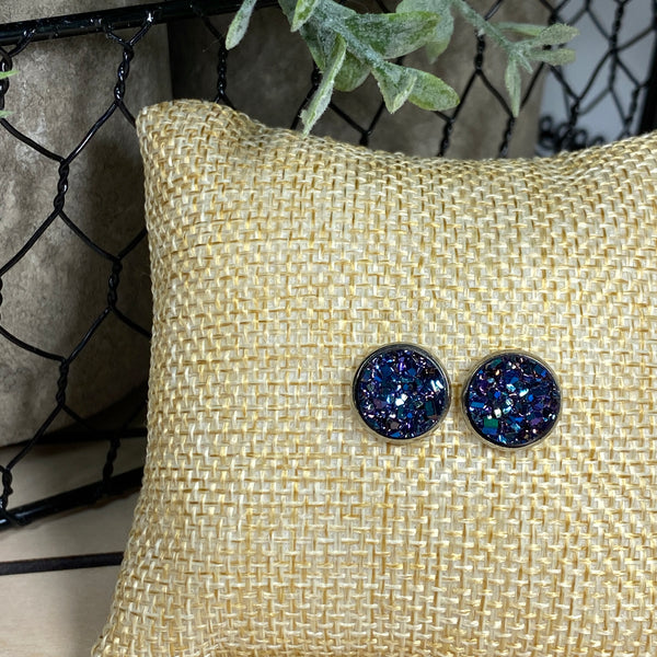 Bright Lights ~ Silver Stud Earrings