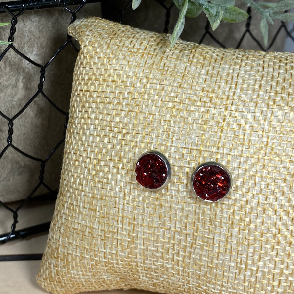 Bright Lights ~ Silver Stud Earrings