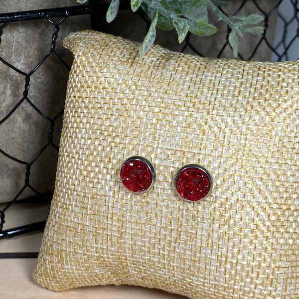 Bright Lights ~ Silver Stud Earrings