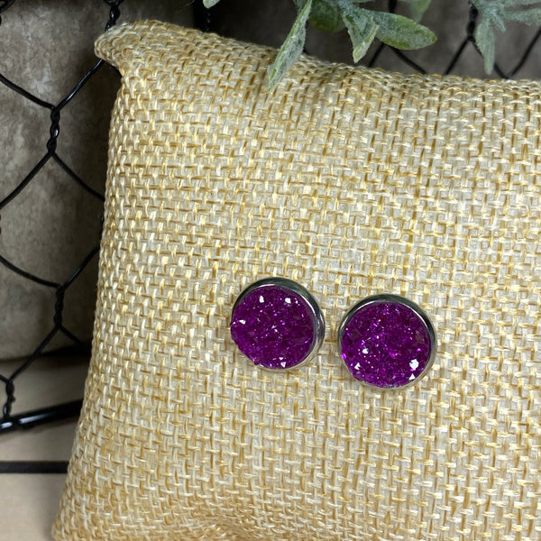 Bright Lights ~ Silver Stud Earrings