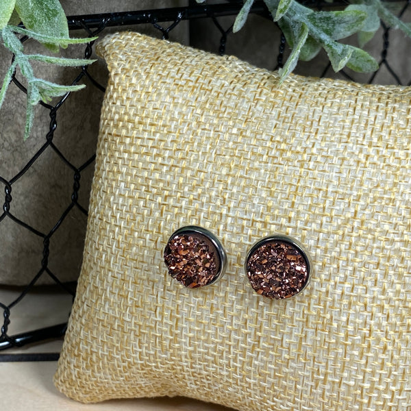 Bright Lights ~ Silver Stud Earrings
