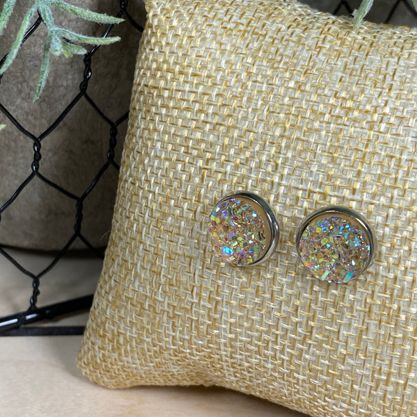 Bright Lights ~ Silver Stud Earrings