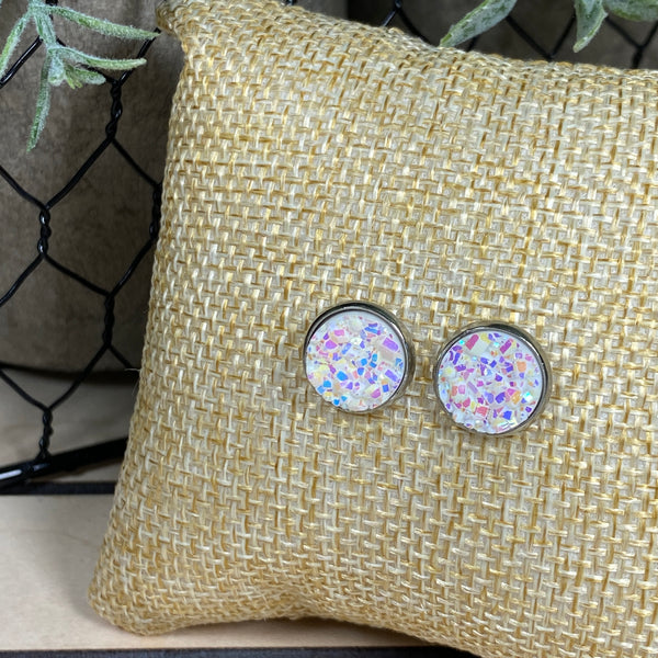 Bright Lights ~ Silver Stud Earrings