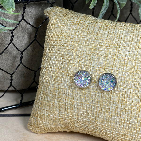Bright Lights ~ Silver Stud Earrings