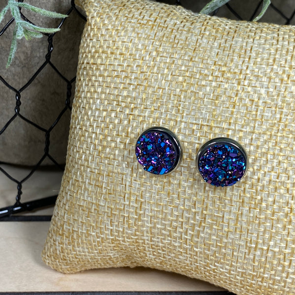 Bright Lights ~ Silver Stud Earrings