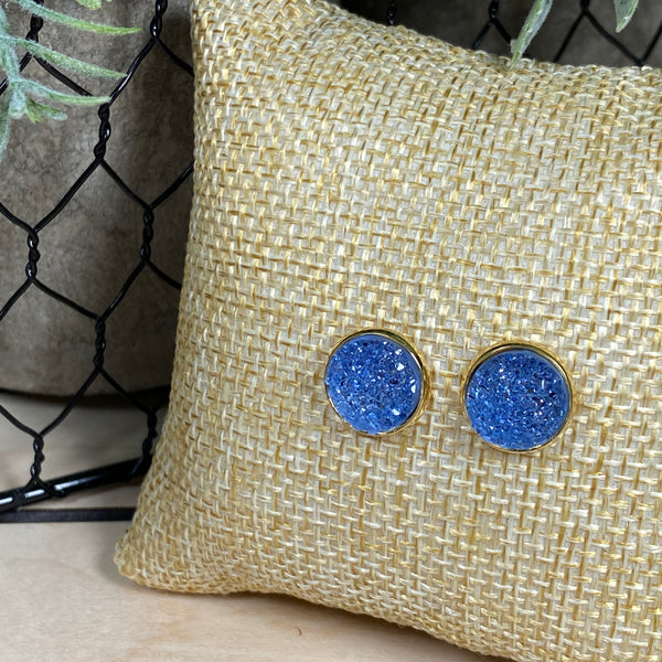 Bright Lights ~ Gold Stud Earrings