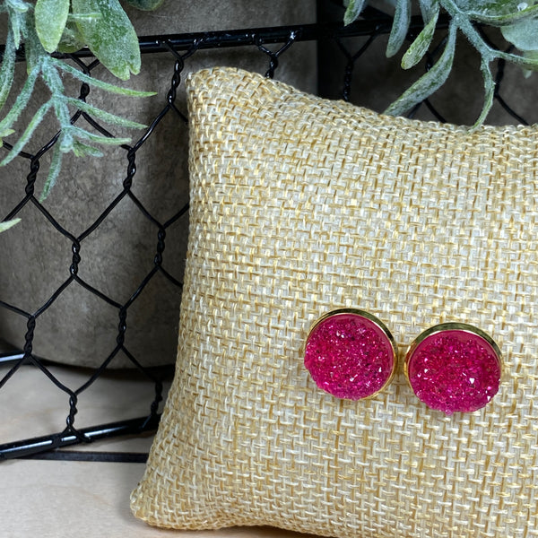 Bright Lights ~ Gold Stud Earrings