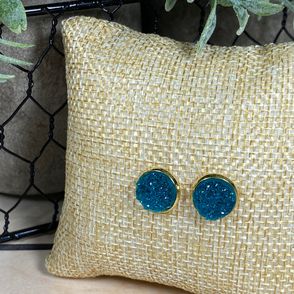 Bright Lights ~ Gold Stud Earrings