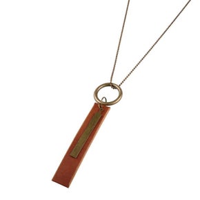 Leather & Metal Necklace
